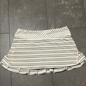 Lululemon Athletica Black and White Mini Skirt